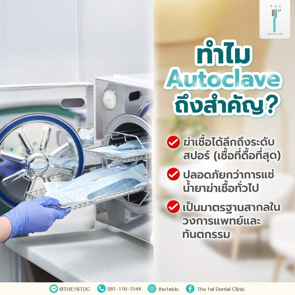 ทำไม Autoclave ถึงสำคัญ — ฆ่าเชื้อระดับสปอร์, มาตรฐานการฆ่าเชื้อ, คลินิกทันตกรรมปลอดภัย